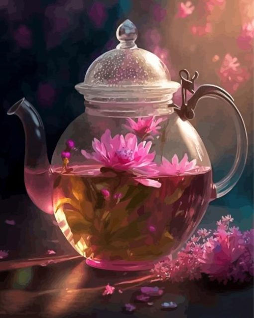 Floral Tea Diamond Painting