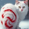 Red Cat Animal Diamond Painting