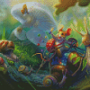 Warrior Mice And The Army Of Snails Diamond Painting