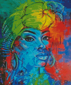 Abstract African Headdress Diamond Painting