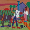 Abstract Couple In Farm Diamond Painting