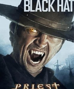 Black Hat Priest Movie Poster Diamond Painting