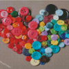 Buttons Heart Diamond Painting