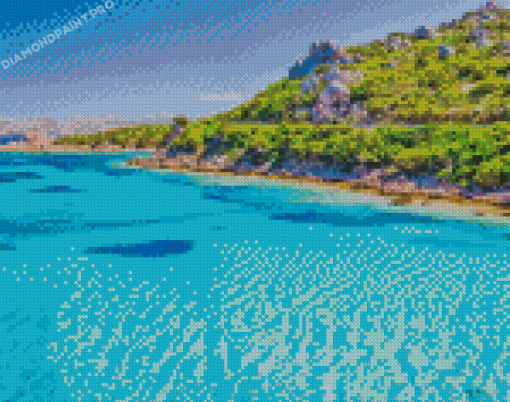 Clear Water In Sardinia Island Diamond Painting