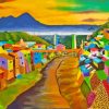 Colorful Indonesian Village Diamond Painting