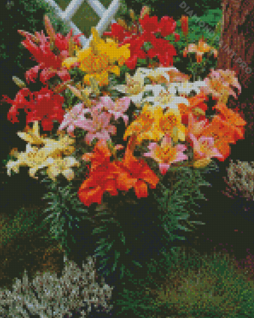 Colorful Lilies Diamond Painting