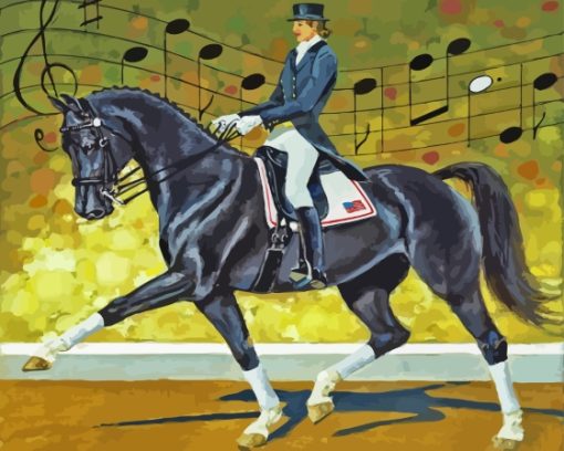 Dressage Horse Diamond Painting