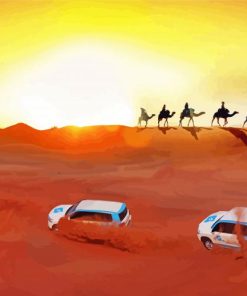 Dubai Desert At Sunset Diamond Painting