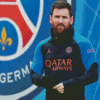 Messi PSG Diamond Painting