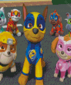 Mighty Pups Characters Diamond Painting