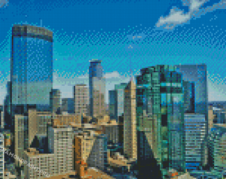 Minneapolis Skyline Diamond Painting