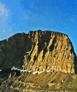 Mount Olympus With Starry Night Diamond Painting