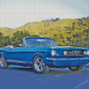Old Blue Mustang Diamond Painting
