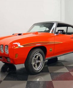 Orange 1970 Firebird Classic Car Diamond Painting