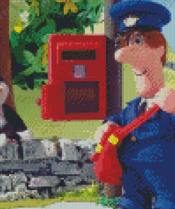 Postman Pat And The Cat Diamond Painting
