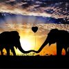 Romantic Elephants Diamond Painting