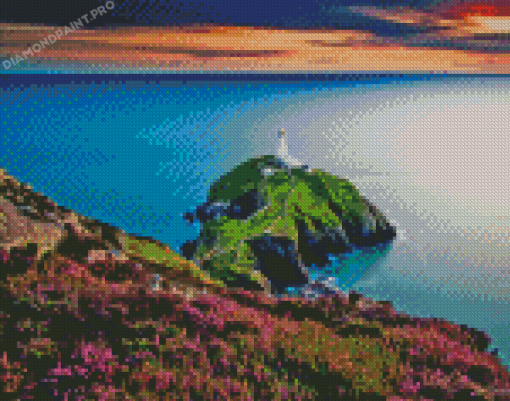 South Stack Island Wales Diamond Painting