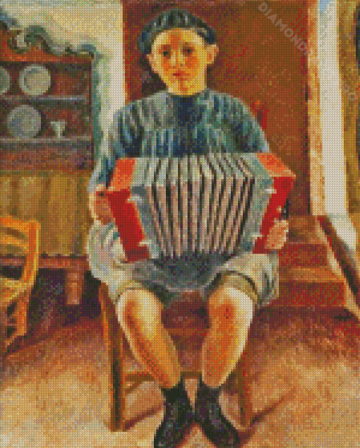 Spanish Accordion Player Diamond Painting