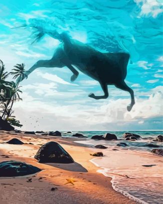 Surrealist Animal Flying Horse Diamond Painting