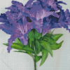 Tiger Purple Flowers Bouquet Art Diamond Painting