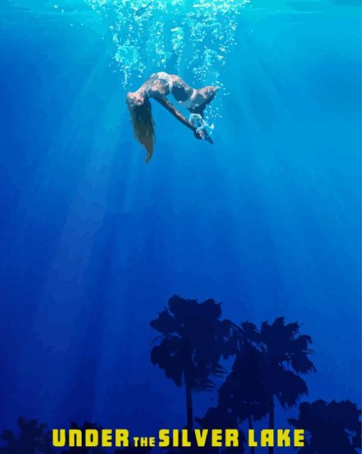 Under The Silver Lake Movie Poster Diamond Painting