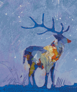 Abstract Winter Fawn Diamond Painting