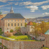 Akershus Fortress Castle Oslo Diamond Painting
