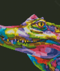 Alligator Pop Art Diamond Painting