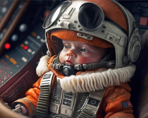Baby Astronaut Diamond Painting