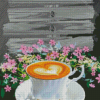 Coffee And Flowers Diamond Painting