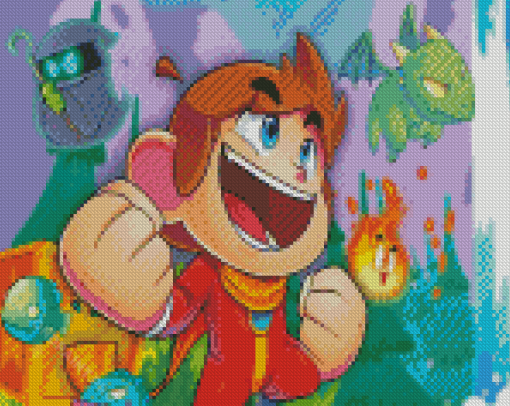 Cool Alex Kidd Diamond Painting