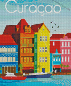 Curacao Buildings Poster Diamond Painting