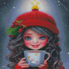 Cute Christmas Girl Diamond Painting