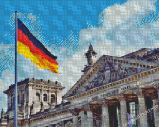 Dem Deutschen Volke Germany Flag Diamond Painting