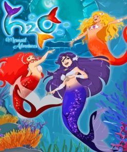 Disney H2o Mermaids Poster Diamond Painting