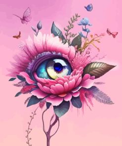 Floral Eye Diamond Painting