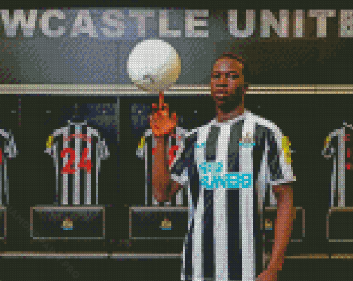 Garang Kuol Newcastle United Player Diamond Painting