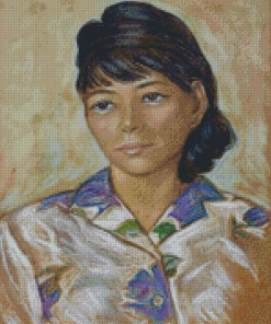 Georgette Chen Portrait Of Madam Tan Hong Siang Diamond Painting