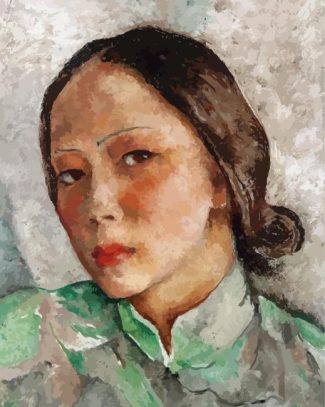 Georgette Chen Self Portrait Diamond Painting