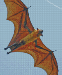 Giant Golden Crowned Flying Fox Diamond Painting
