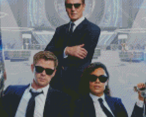 Men In Black Diamond Painting