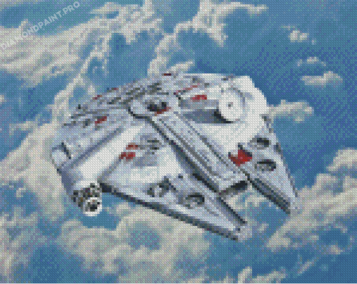 Millennium Falcon Starship Diamond Painting