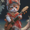 Musician Cat Diamond Painting