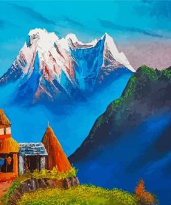 Nepal Mountains Diamond Painting