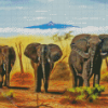 3 Elephants Diamond Painting