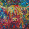 Abstract Highland Cattle Diamond Painting