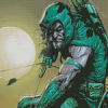 Aesthetic Green Arrow Diamond Painting