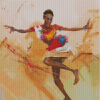 African Dancer Art Diamond Painting