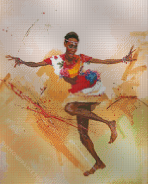 African Dancer Art Diamond Painting