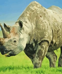 African Rhino Diamond Painting